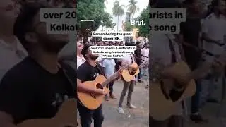 Fans sing tribute to KK on the streets of Kolkata