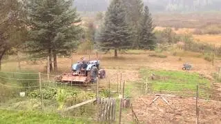 Rototilling the main garden