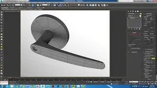 3dsmax Modeling 문손잡이, door handle