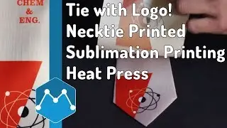 Tie with Logo! Necktie Printed by Sublimation Printing Heat Press Demostrated by Ink2Stiches