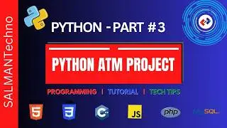 PYTHON #3 - PYTHON ATM PROJECT #python #backend #project #programming #coding #atmproject #pythonatm
