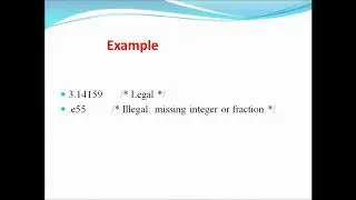 literals in c