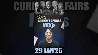 Daily Current Affairs MCQ | Current Affairs Today I 29 January 2026 #parchamclasses