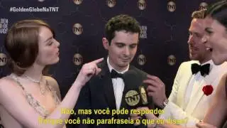 #GoldenGlobeNaTNT | Entrevista com Emma Stone, Damian Chazelle e Ryan Gosling