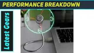 ONXE LED USB Clock Fan: Best Desk Accessory for Work & Play!