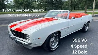 1969 Chevrolet Camaro Convertible RS SS 396 V8