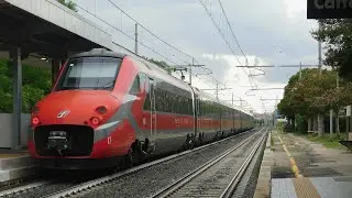 I TRENI ESTIVI ADRIATICI 2025 IN TRANSITO A CATTOLICA. merci,frecciargento,frecciarossa,intercity 