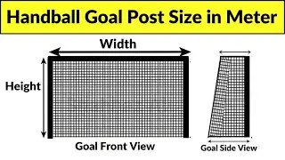 handball goal post size | handball goal post measurement in meter | handball post dimensions