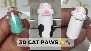 Cute Cat Paws Nail Art 🐾 | Step-by-Step Tutorial (Beginner Friendly!) | Nail Pemula