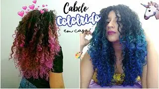 CABELO COLORIDO EM CASA -  PASSO A PASSO COMPLETO