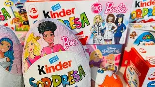 Barbie Maxi Compilation Kinder Surprise ASMR Unboxing 