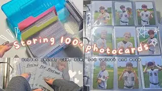 storing photocards in my binders #1 ♡ golden child, cix, p1h, red velvet, nct and more!