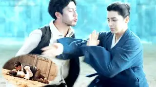 女孩遭恶霸欺负，少年道士怒登擂台救美！#chinesedrama #武侠 #movie #功夫 #动作 #kungfu