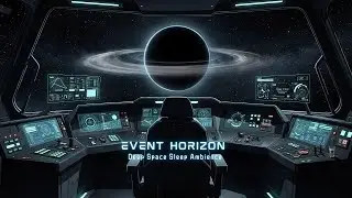Alone on the Bridge Facing the Black Hole | Deep Space Rumble Sleep Ambience (No Music)