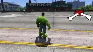 GTA FRANKLIN Breaking EVERY BONE As Hulk ln GTA Vi (GTA 5 mods )