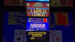 I Threw Away EVERYTHING&hellip; and Drew 4 ACES + a Kicker 🤯 #shorts #viral #videopoker