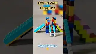 How To Make a LEGO Slide | Building Blocks Slide | Satisfying Diy #shorts #shortvideo #lego #diy