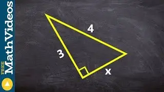 Finding the missing length of a triangle using pythagorean theorem