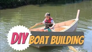 Boat Building - Wooden Boat Backyard Boat Building With Rail And Stile Woodworking Cabinet Doors.