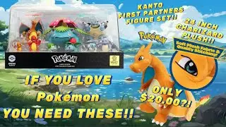 Набор фигурок Kanto Starter Pokémon-Jazwares Vault «Special Series»! Плюс плюшевый Чаризард 60 см!