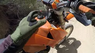 KTM 450 EXC (2004) Beginner ride in the bush