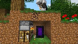 Minecraft Manhunt But I Secretly Used The Tiny Mod...
