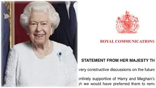 Queen Elizabeth Releases Statement On Harry & Meghan! #SandringhamSummit