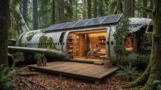 Restoring Forgotten A380 into Warm & Cozy Shelter- This Man Converted Air Craft into Luxury Shelter