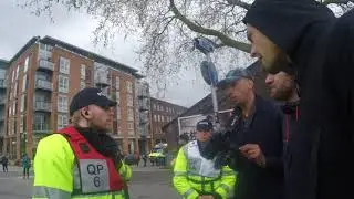 Police serving a section 12 of the public order act on us