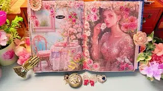 💐 ASMR: Fairy Garden Roses 🌹🧚‍♀️ & A Gentle Mix of Lovely Things 🤍#newjournal #asmr #collagejournal