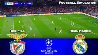 SL Benfica vs Real Madrid - UEFA Champions League 2025 | PES 21 Simulation
