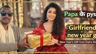 Papa Ke Paiso Se GF Ka Gift: New Year Pe Papa Se Padi Maar! 😂💸🔥 #comedy #funny #familydrama #ekaki 
