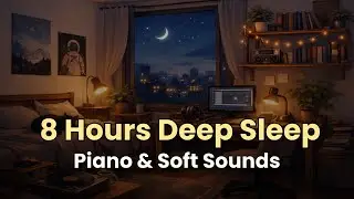 Sleeping Music for Deep Sleep | 8 Hours Night Music | Soft Piano & Ambient Sounds