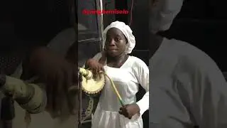 Amazing Left Hand Female Talking drummer drum  Solo🔥🔥 #music #talkingdrum #alujo
