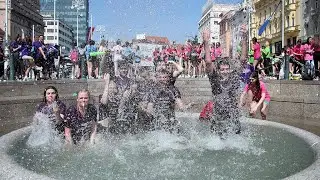 Slavlje zagrebačkih maturanata u centru grada