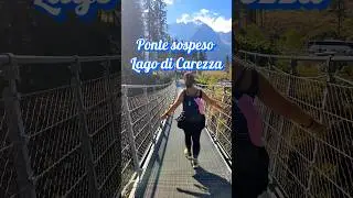 🩵 PONTE SOSPESO Lago di Carezza!!