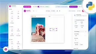 Python Modern GUI Builder | Drag & Drop with CustomTkinter Export – No Code!