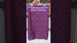 Latest Garden Nara Chiffon Sarees #sirisarees #gardensaree #gardenvarelinizampet #newarrivals #buy