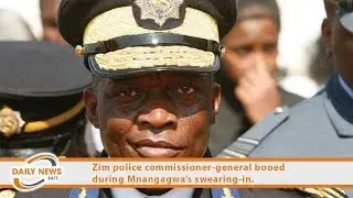 Zimbabwe police commissioner-general booed during Emmerson Mnangagwa&rsquo;s swearing-in.