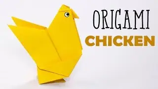 Easy origami paper chicken - Cute origami