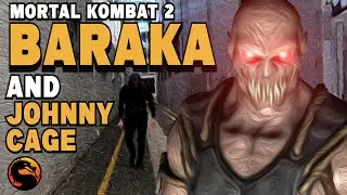 introducing Johnny Cage And Baraka in the MORTAL KOMBAT sequel