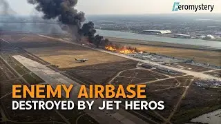 Enemy airbase destroyed by jet hero/Fictional tales/fiction stories