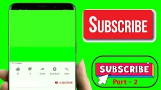 No copyright free to download green screen subscribe button and intro part 1