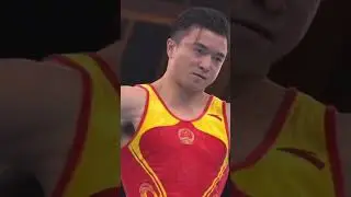 Liu Yang &bull; during his Tokyo Olympics routine where he took gold on the rings.