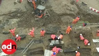 Grave of Captain Flinders unearthed in HS2 dig
