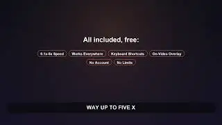 VideoMaster: Control Any Video's Speed in Chrome (Free Extension)
