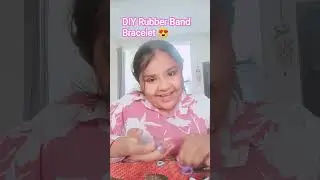 DIY Rubber Band Bracelet 😍 | Easy & Cute Handmade Bracelet ✨ @gujju Shakshi patel