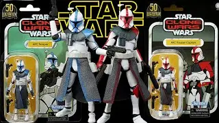 Star Wars Clone Wars Red and Blue ARC Troopers The Vintage Collection Unboxing & Review