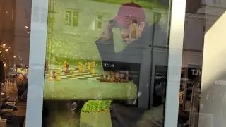 join the city stroll #videoinstallation #storewindow #reflections #googlepixel4xl