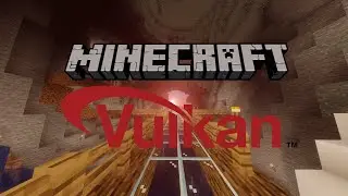 Typical Minecraft gameplay but with VulkanMod shaders